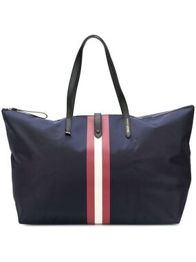 Bally Folding Tote Large Navy Blue